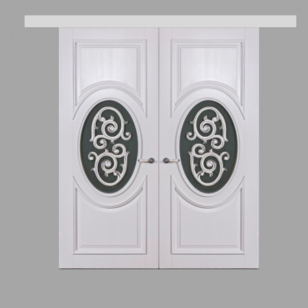 Подвійні розсувні двері Impero  з масиву ясена  - Фото 1